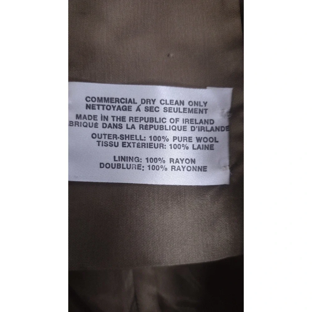 Vintage Wool Coat Jimmy Hourihan Quiet Luxury Tailored Fit Women's M Timeless